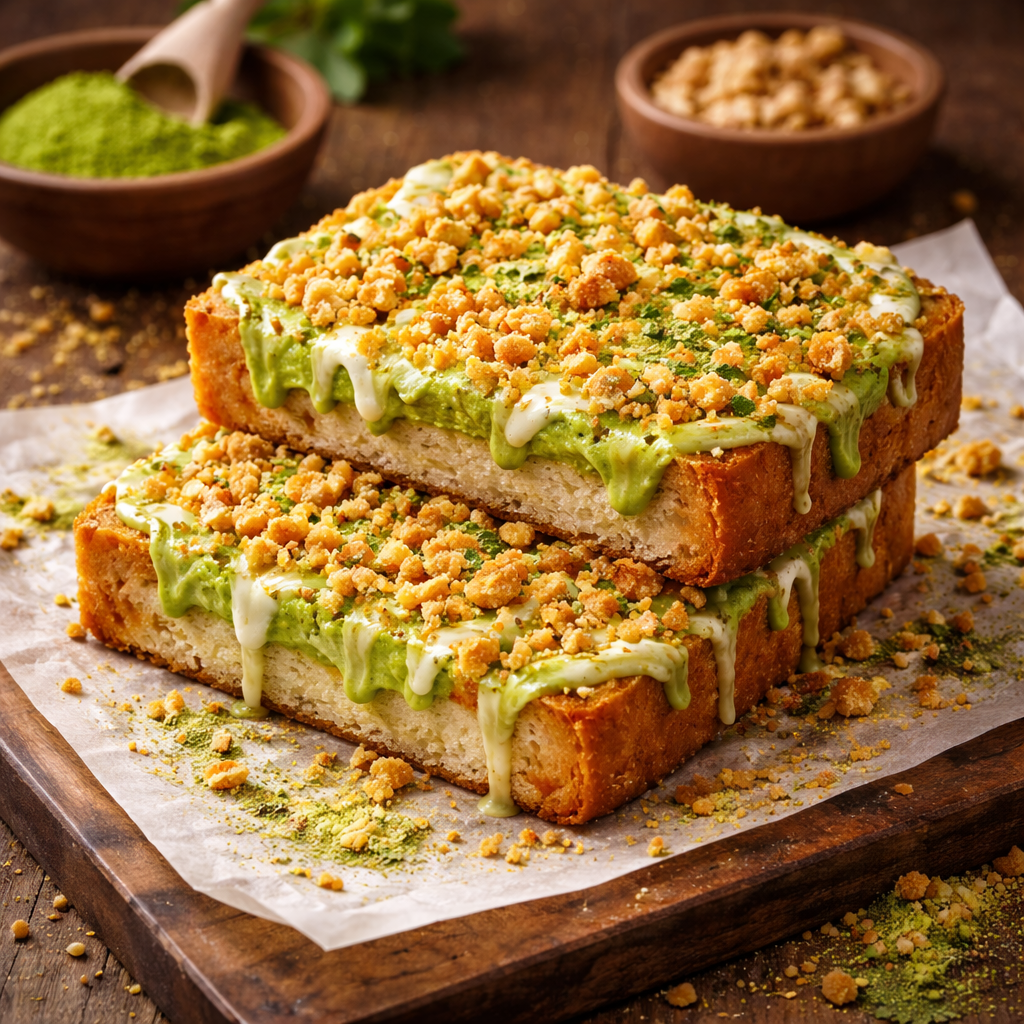 Roti Bakar Green Tea Crunchy